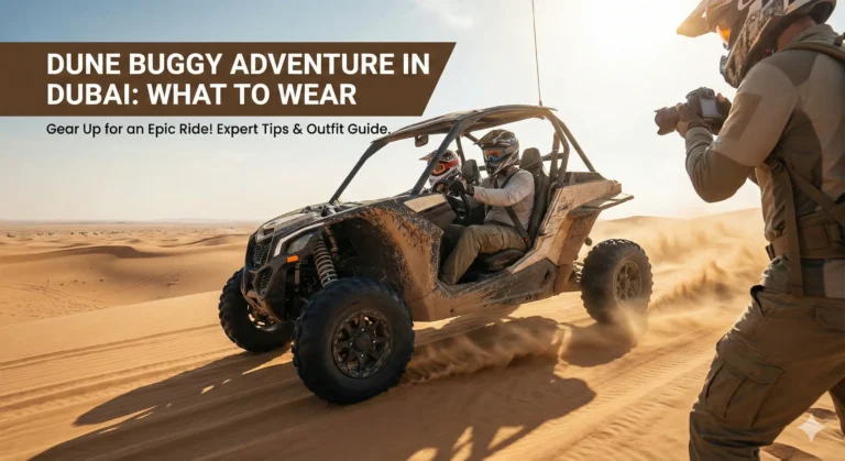 Planning your dune buggy adventure in Dubai and thinking about what to wear for a dune buggy tour in Dubai?