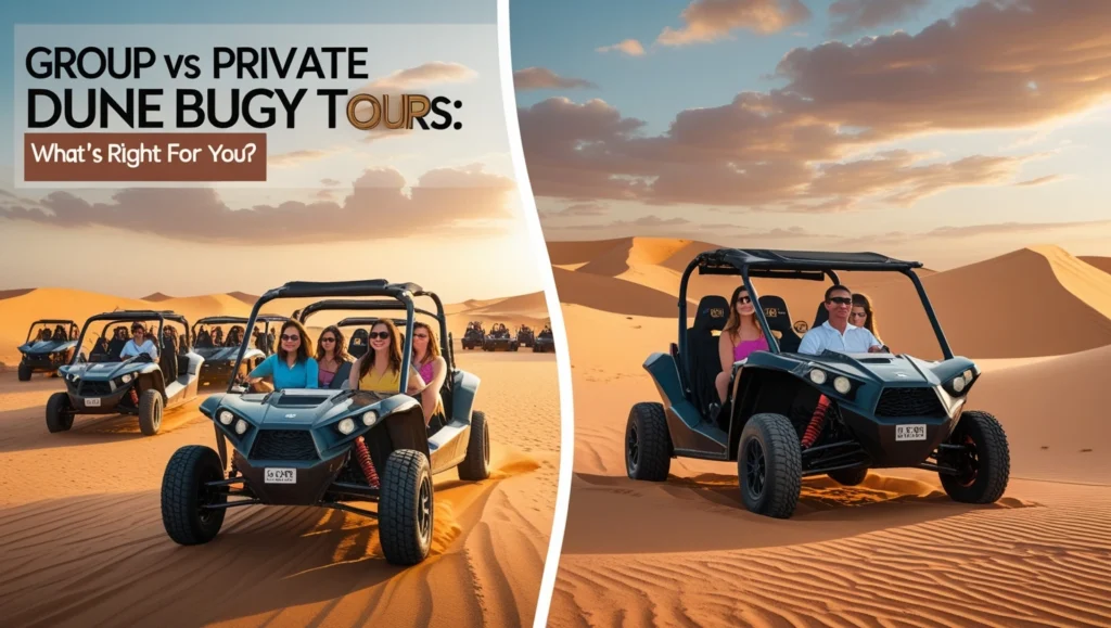 group vs private dune buggy tour dubai