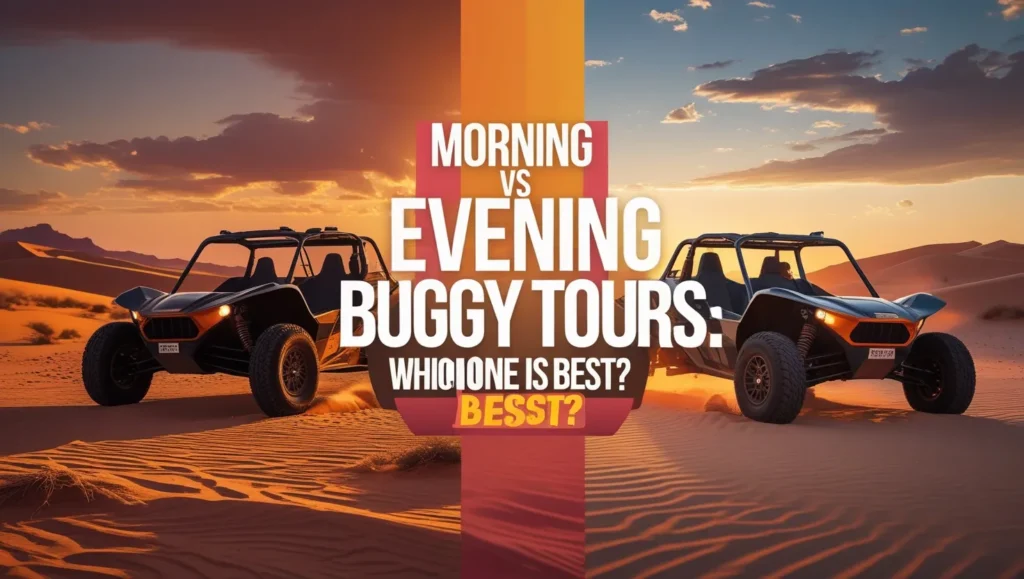 morning vs evening dune buggy tour dubai